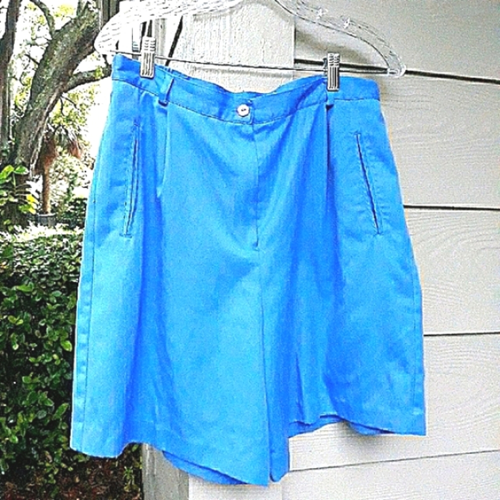 C.L.C. CRICKET LANE COLLECTION Golf Shorts 14 Blue Excellent